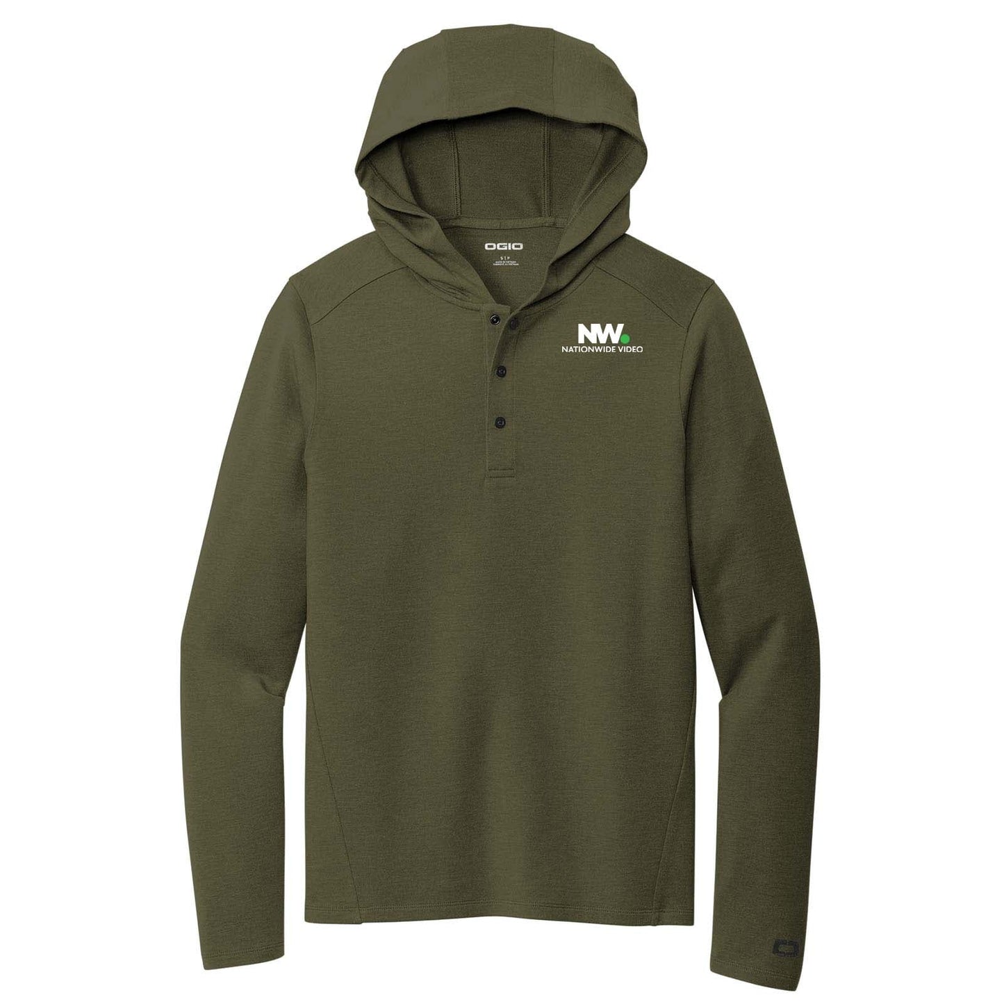 Nationwide OGIO® Luuma Flex Hooded Henley Embroidery - Mato & Hash