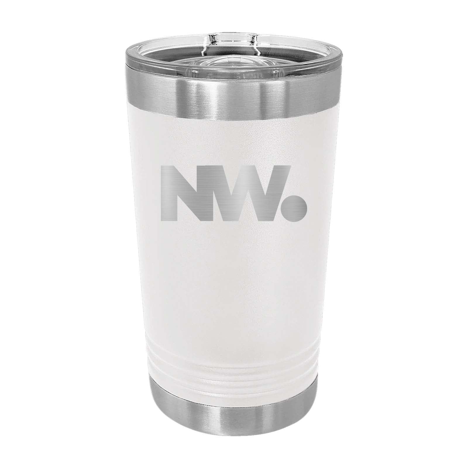NationWide Video Laser Engraved 16oz Pint with Sliding Lid - Mato & Hash