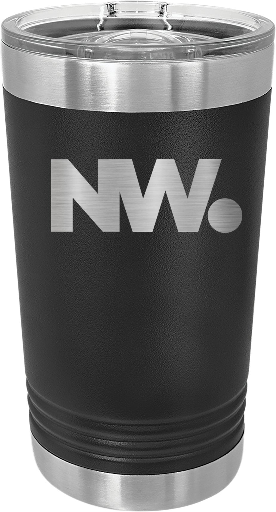 NationWide Video Laser Engraved 16oz Pint with Sliding Lid - Mato & Hash