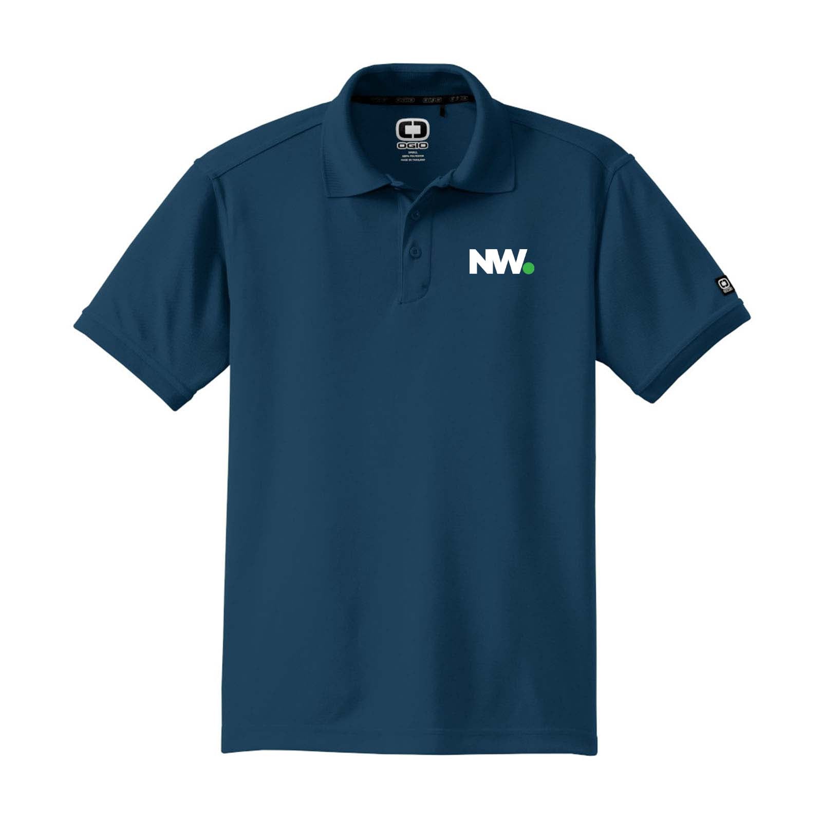 Nationwide Video Logo Embroidered Men's 100% Polyester Caliber 2.0 Polo T-Shirt - Mato & Hash