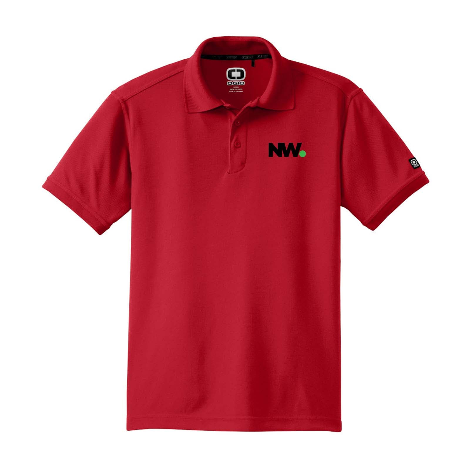 Nationwide Video Logo Embroidered Men's 100% Polyester Caliber 2.0 Polo T-Shirt - Mato & Hash