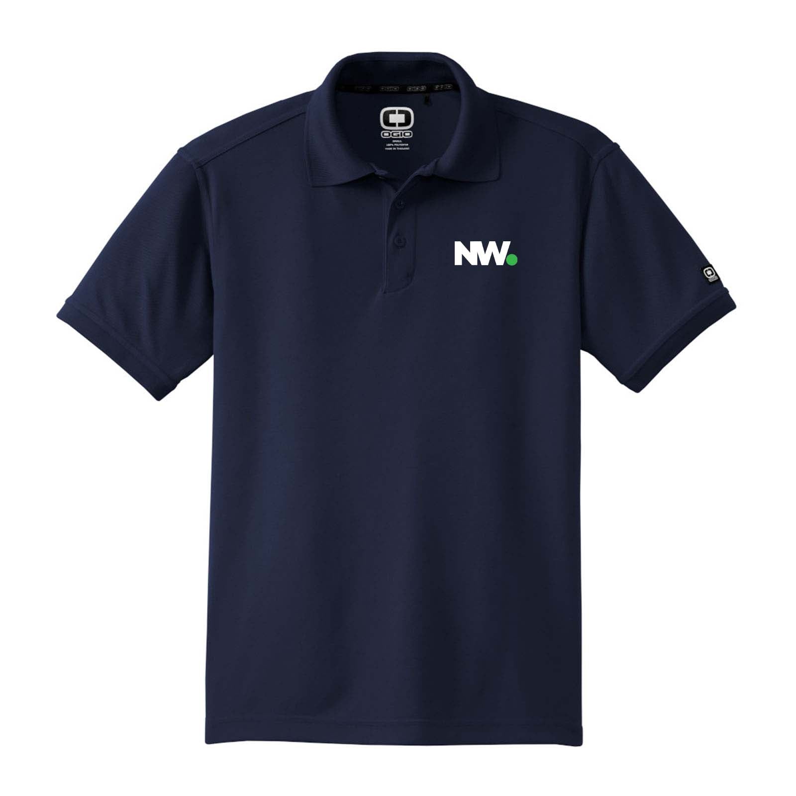 Nationwide Video Logo Embroidered Men's 100% Polyester Caliber 2.0 Polo T-Shirt - Mato & Hash