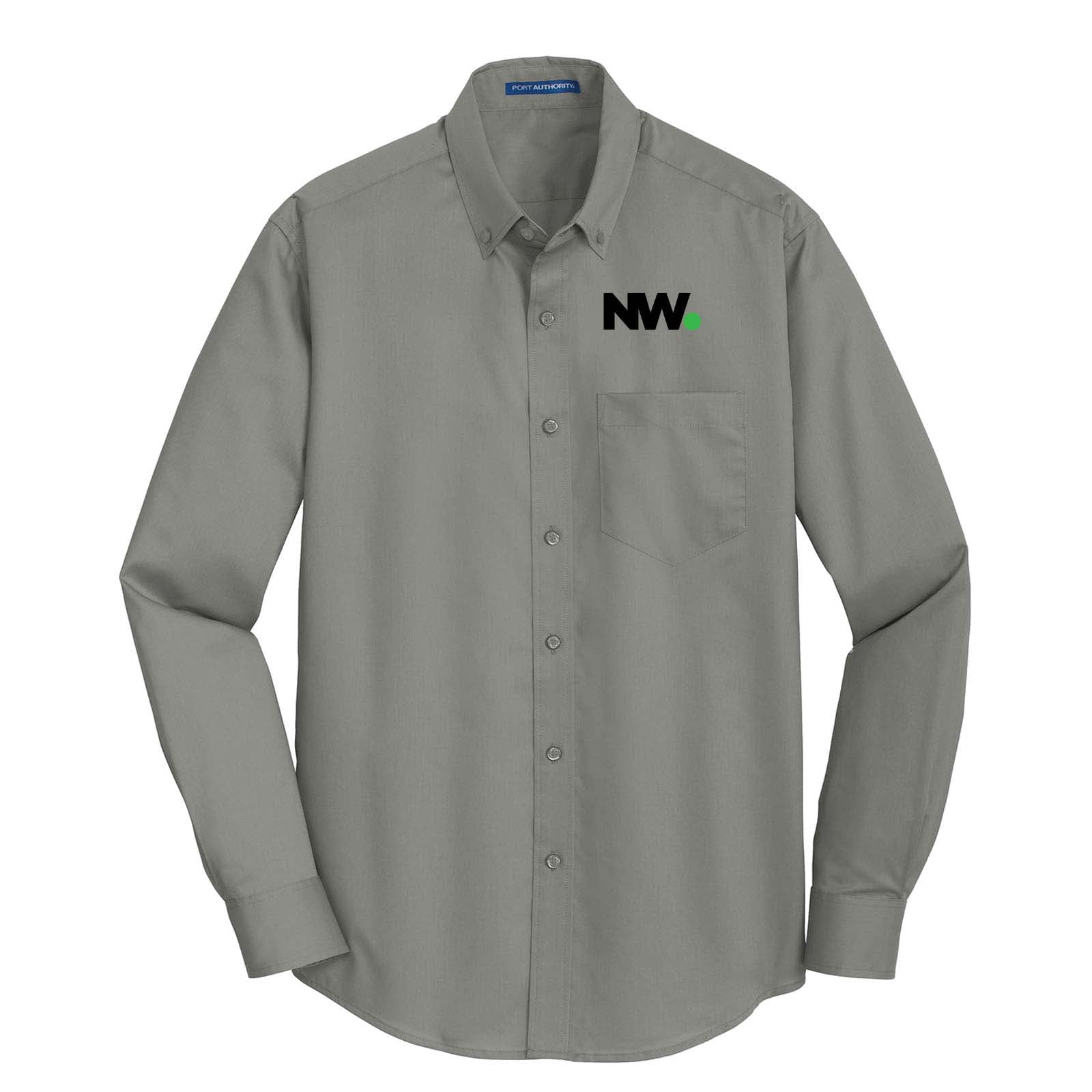 Nationwide Video Logo Embroidered Port Authority® SuperPro™ Twill Shirt - Mato & Hash