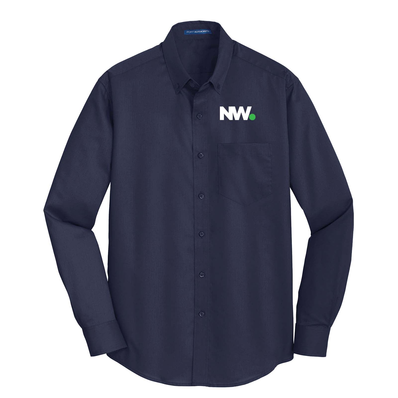 Nationwide Video Logo Embroidered Port Authority® SuperPro™ Twill Shirt - Mato & Hash