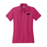 Nationwide Video Logo Embroidered Women's 100% Polyester Jewel Polo T-Shirt - Mato & Hash