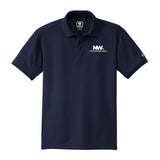 Nationwide Video Logo with Text Embroidered Men's 100% Polyester Caliber 2.0 Polo T-Shirt - Mato & Hash