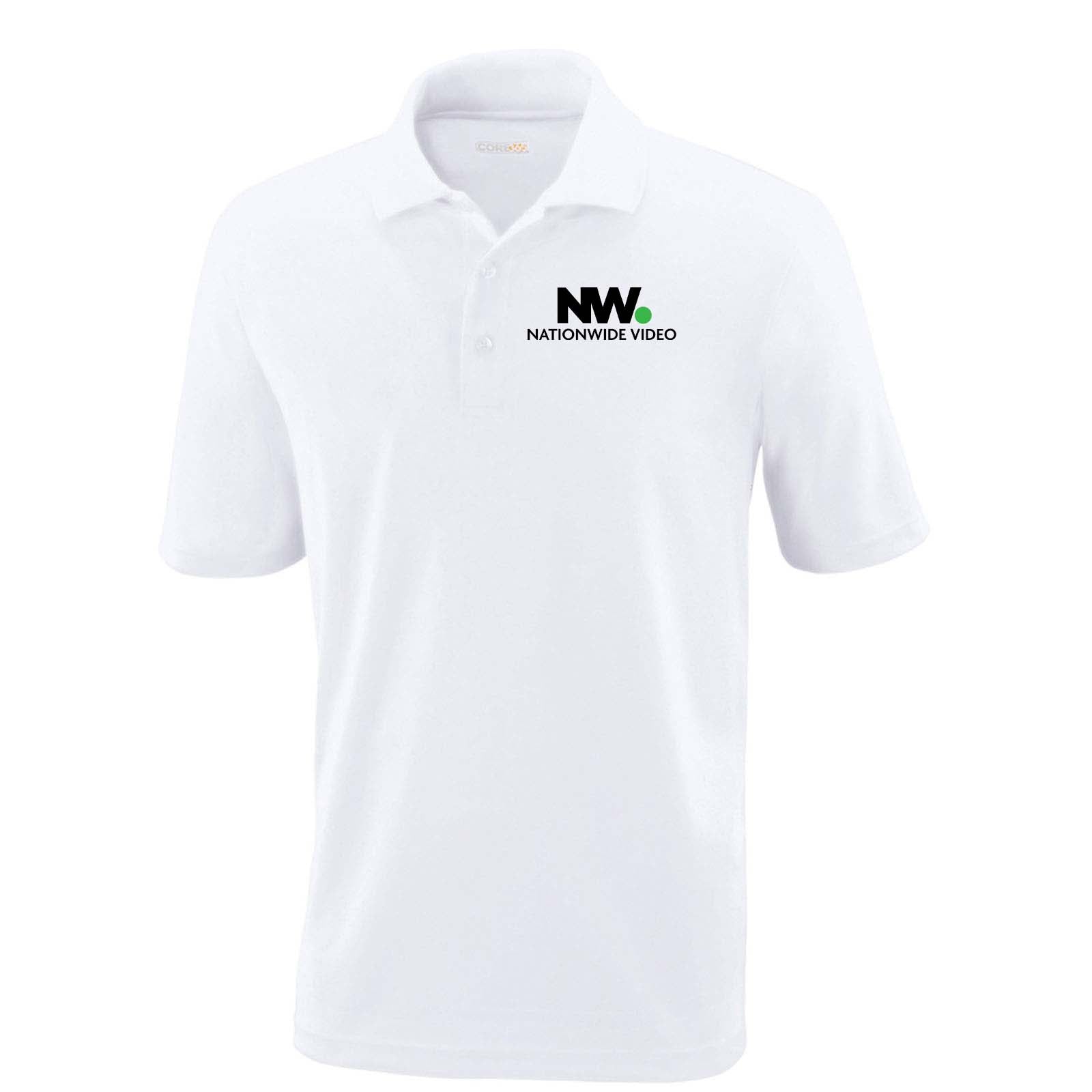 NationWide Video Logo with Text Embroidered Men's Polo - Mato & Hash
