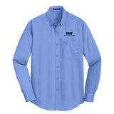 Nationwide Video Logo with Text Embroidered Port Authority® SuperPro™ Twill Shirt - Mato & Hash