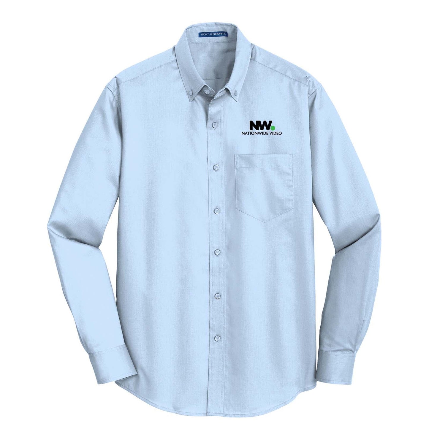 Nationwide Video Logo with Text Embroidered Port Authority® SuperPro™ Twill Shirt - Mato & Hash