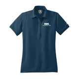 Nationwide Video Logo with Text Embroidered Women's 100% Polyester Jewel Polo T-Shirt