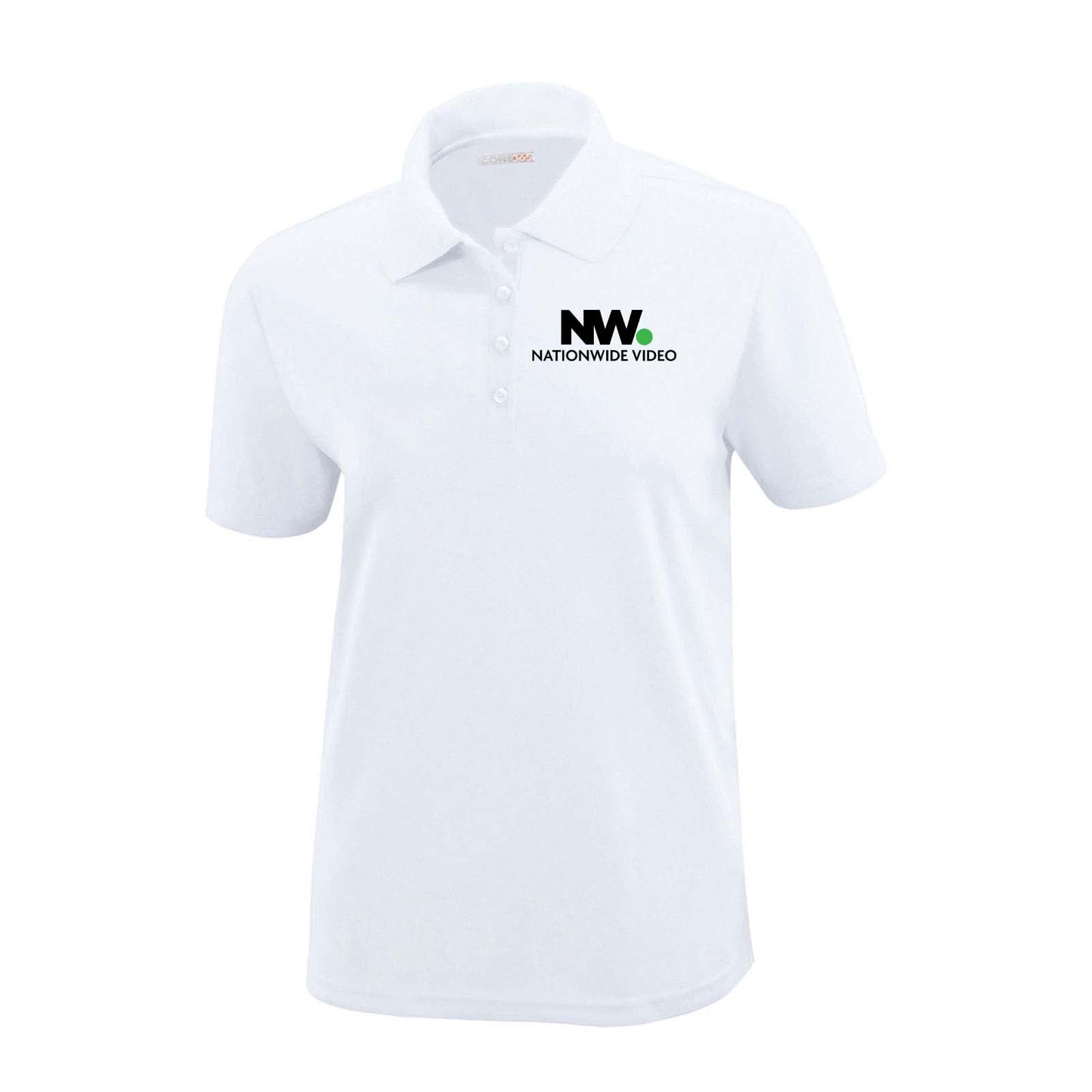 NationWide Video Logo with Text Embroidered Women's Polo - Mato & Hash