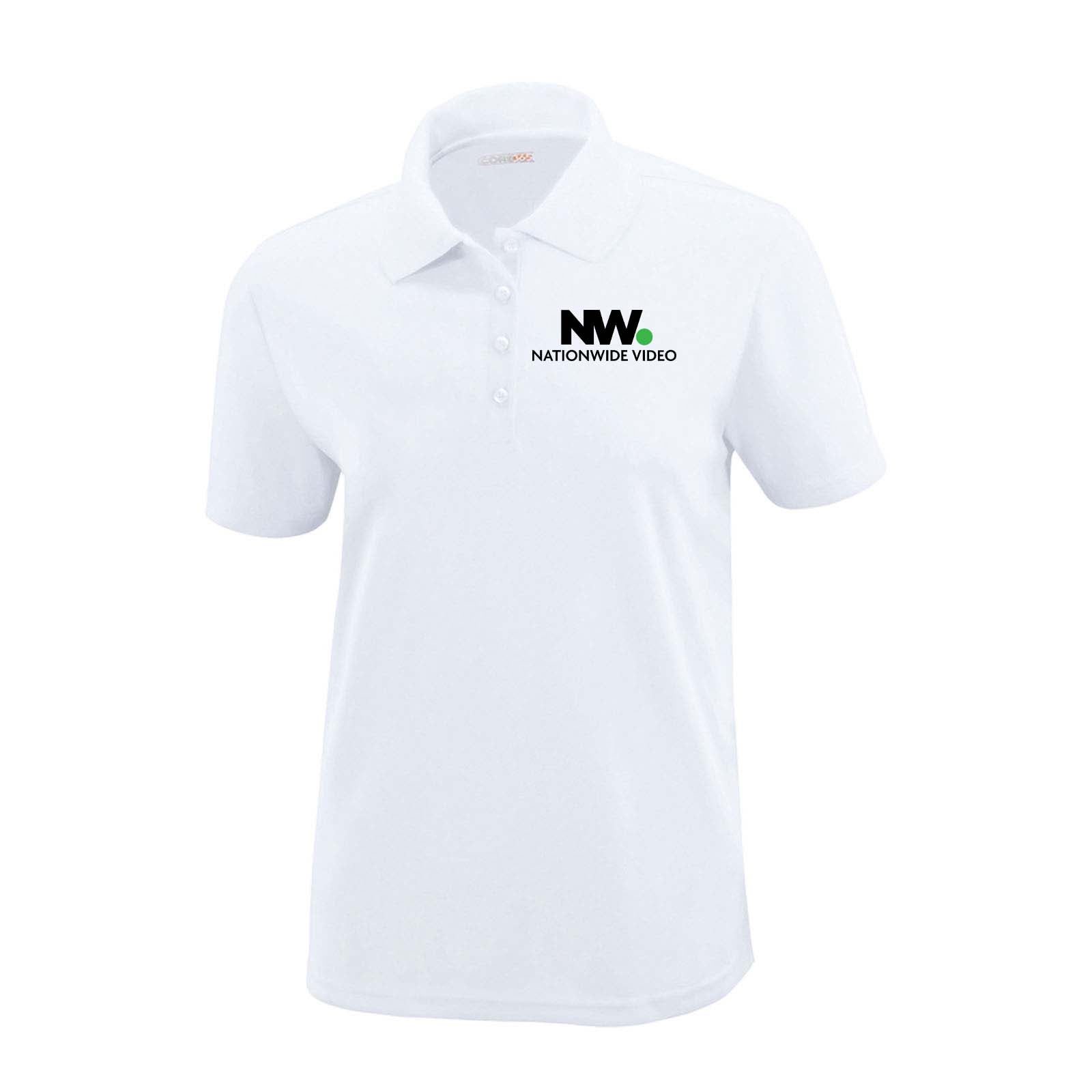 NationWide Video Logo with Text Embroidered Women's Polo - Mato & Hash