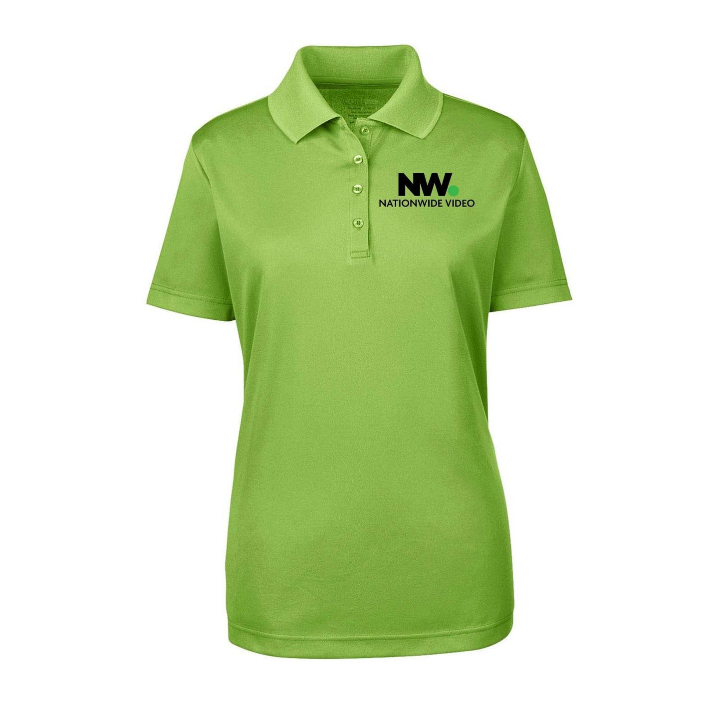 NationWide Video Logo with Text Embroidered Women's Polo - Mato & Hash