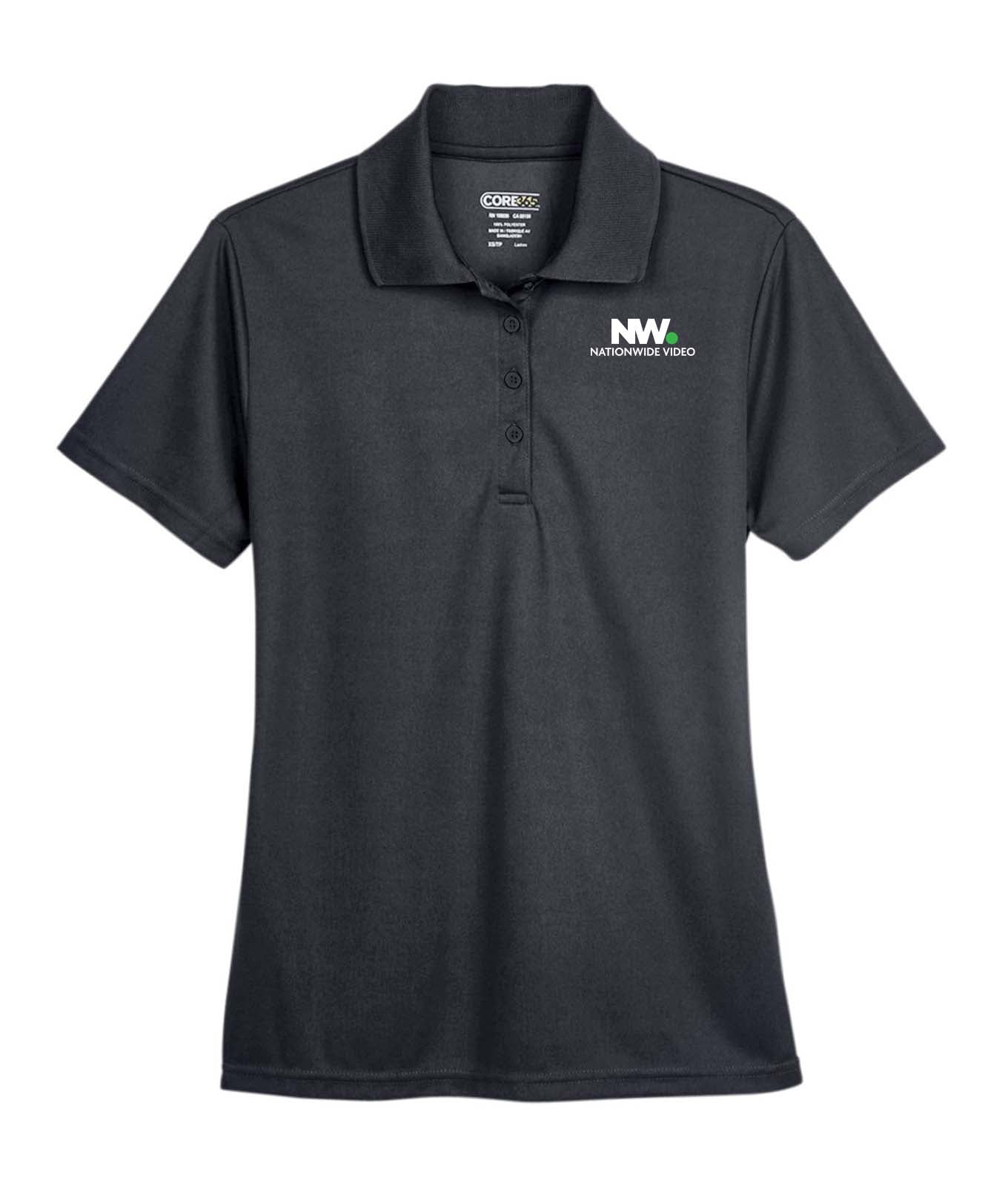 NationWide Video Logo with Text Embroidered Women's Polo - Mato & Hash