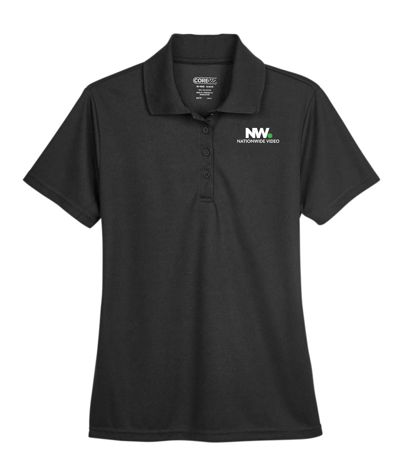 NationWide Video Logo with Text Embroidered Women's Polo - Mato & Hash