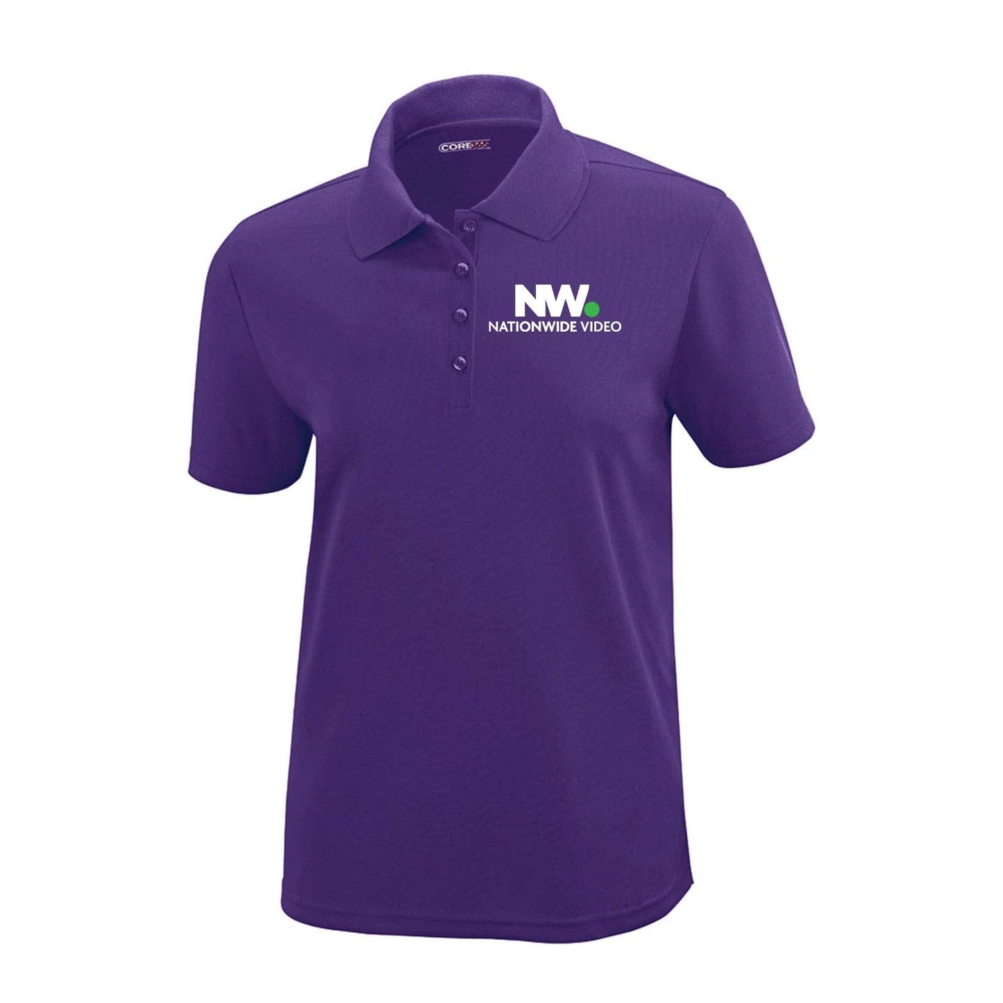 NationWide Video Logo with Text Embroidered Women's Polo - Mato & Hash