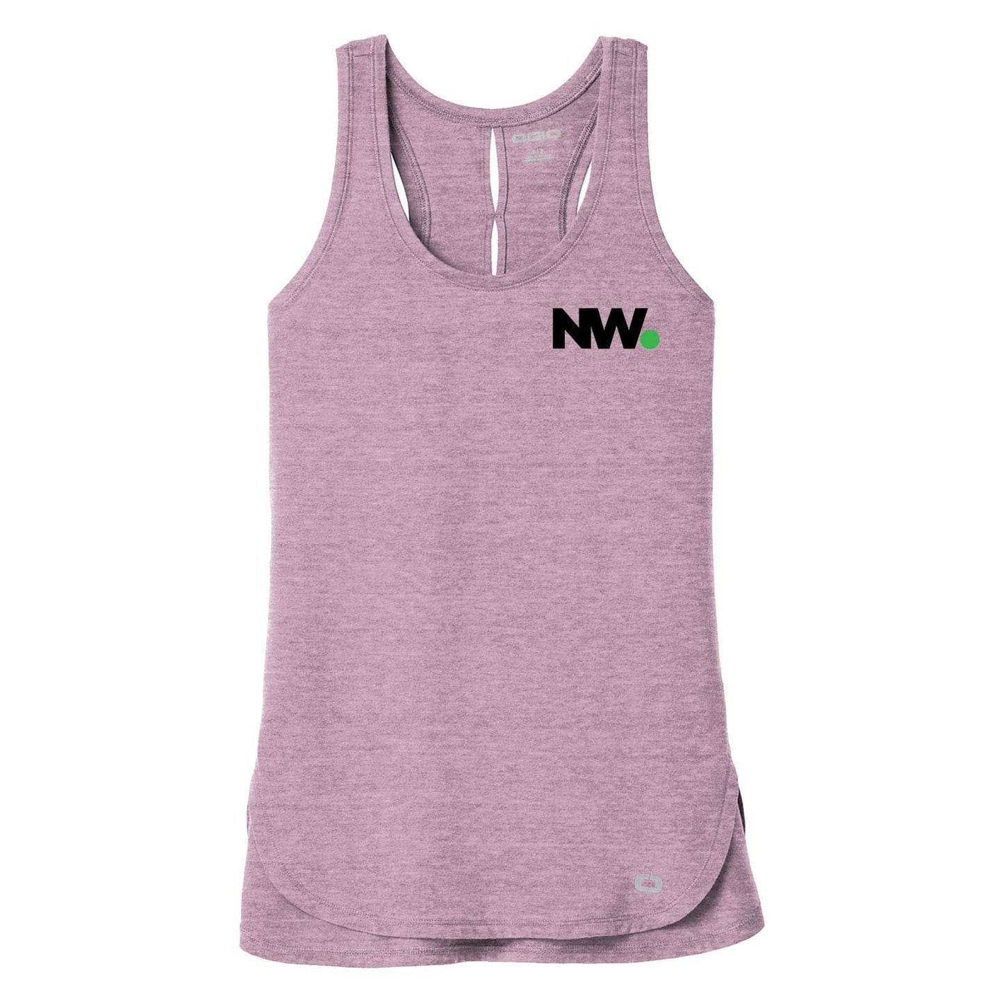 Nationwide Video OGIO® Ladies Luuma Flex Long Sleeve V-Neck Embroidery - Mato & Hash