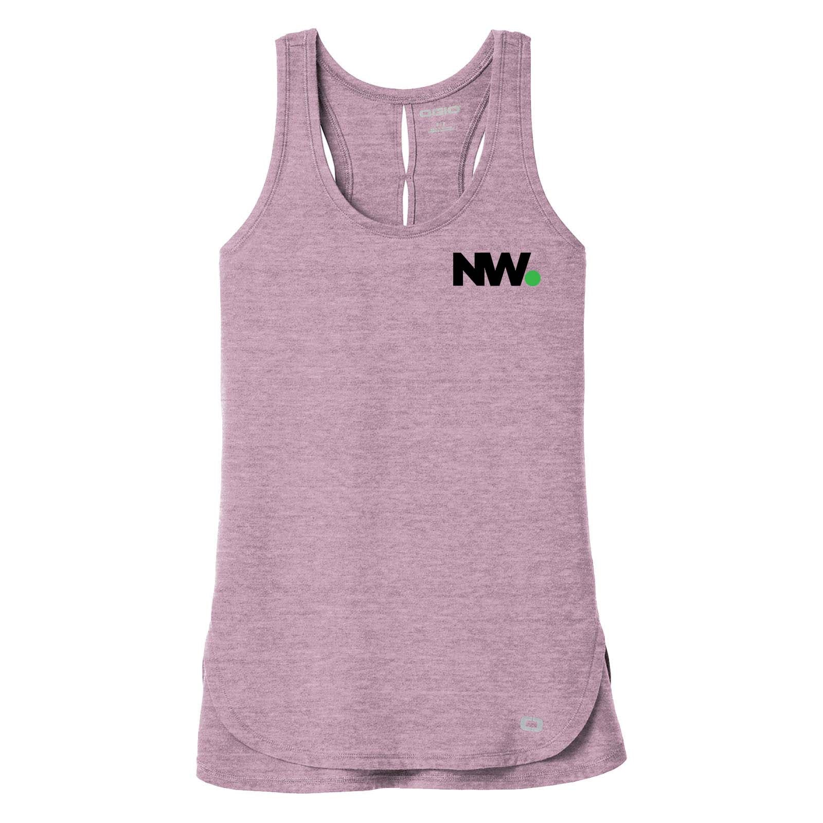 Nationwide Video OGIO® Ladies Luuma Flex Long Sleeve V-Neck Embroidery - Mato & Hash