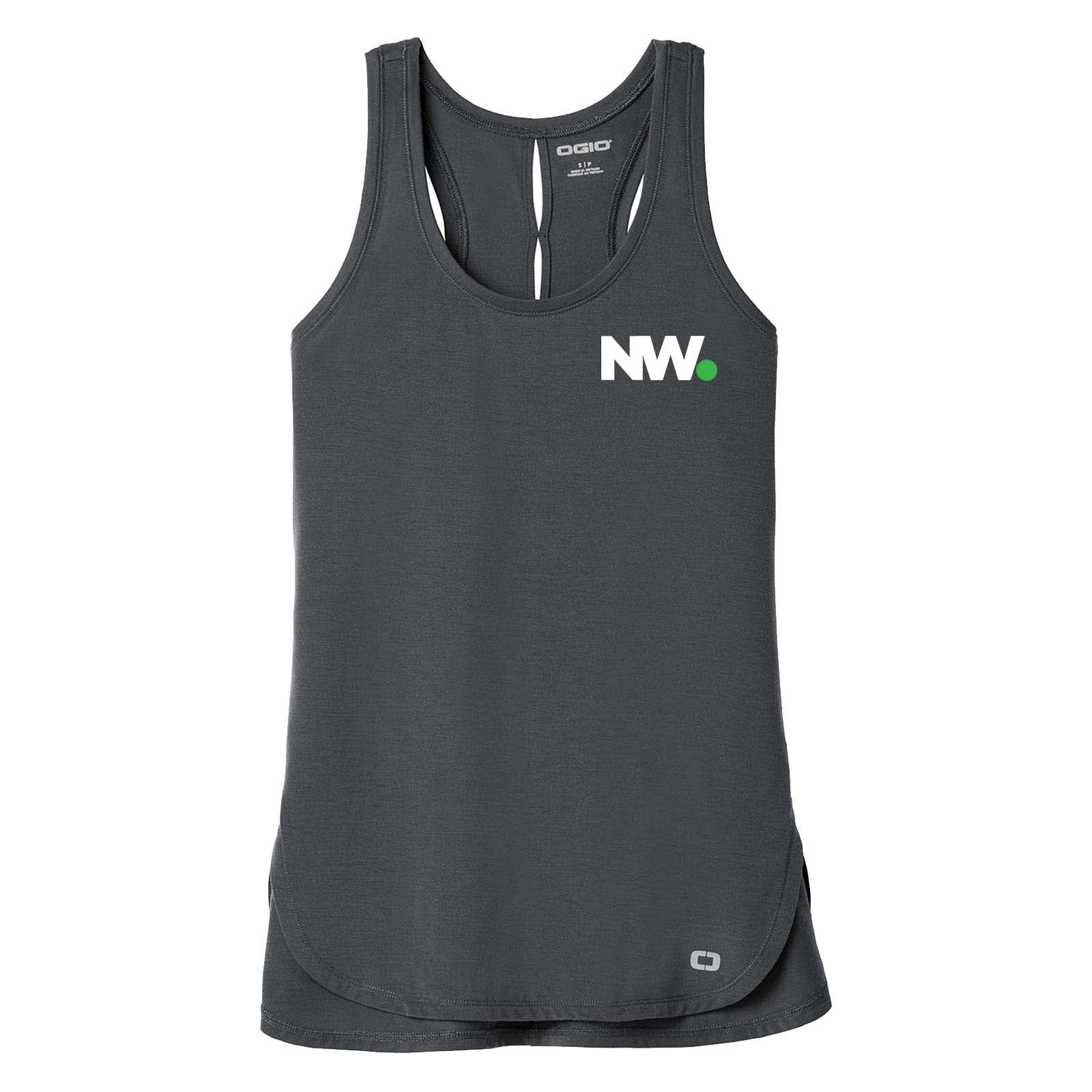 Nationwide Video OGIO® Ladies Luuma Flex Long Sleeve V-Neck Embroidery - Mato & Hash