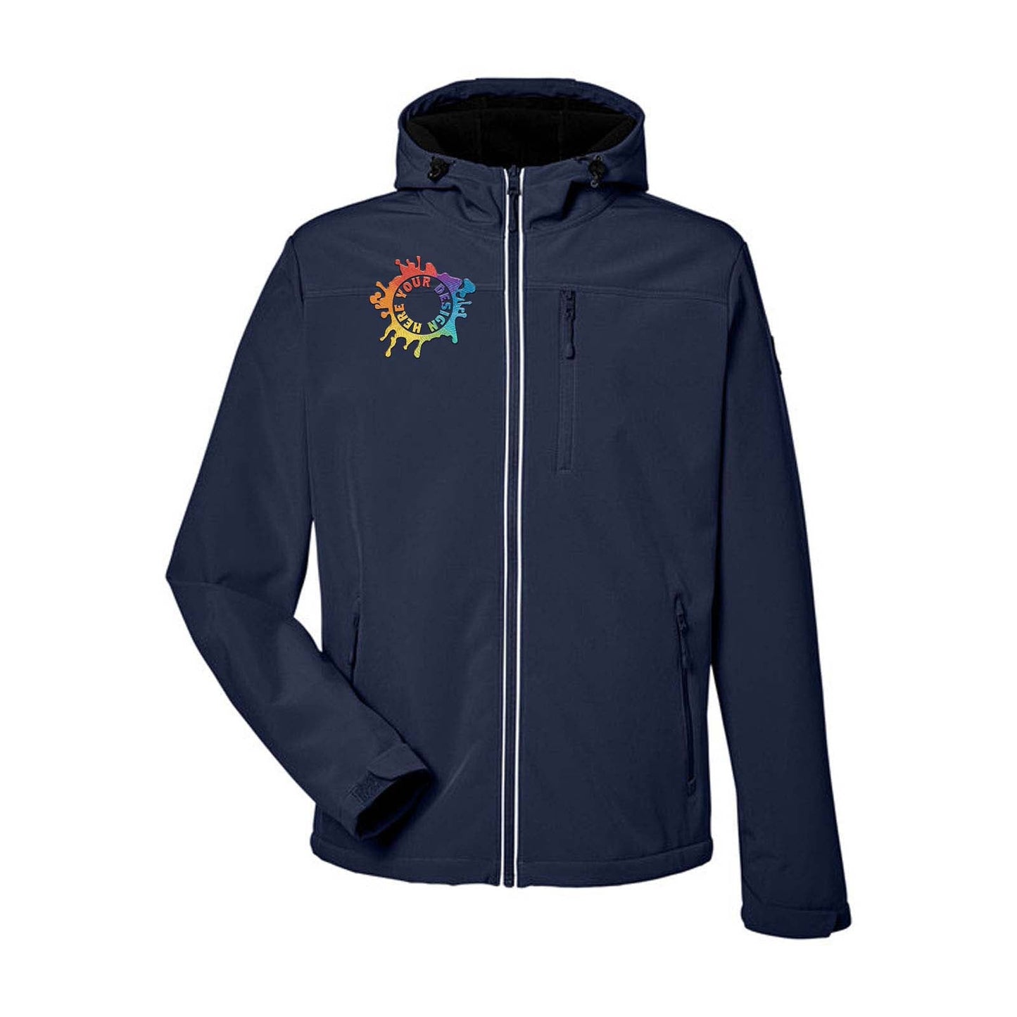 Nautica Men's Wavestorm Softshell Jacket Embroidery - Mato & Hash