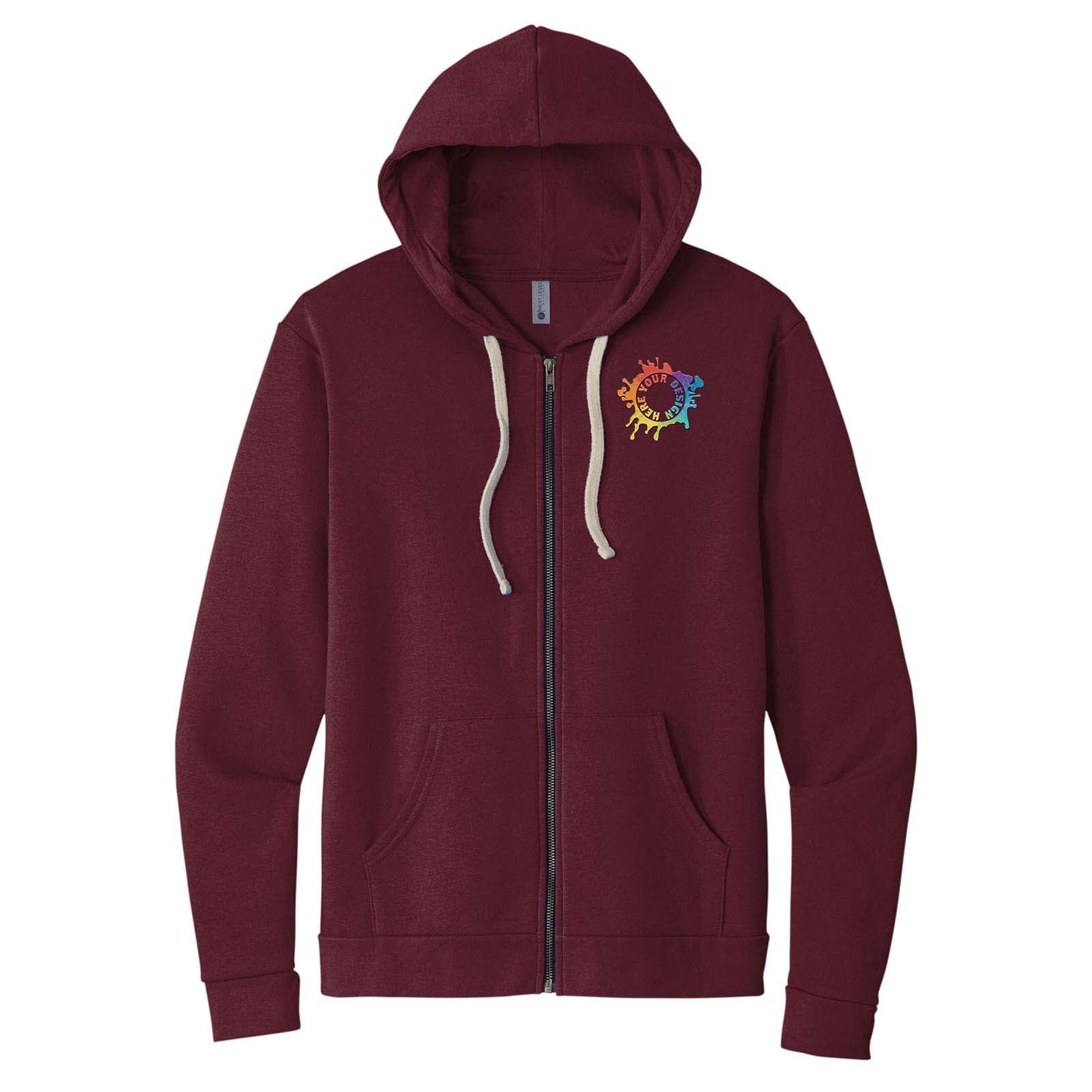 Next Level Apparel® Unisex Santa Cruz Zip Hoodie Embroidery - Mato & Hash