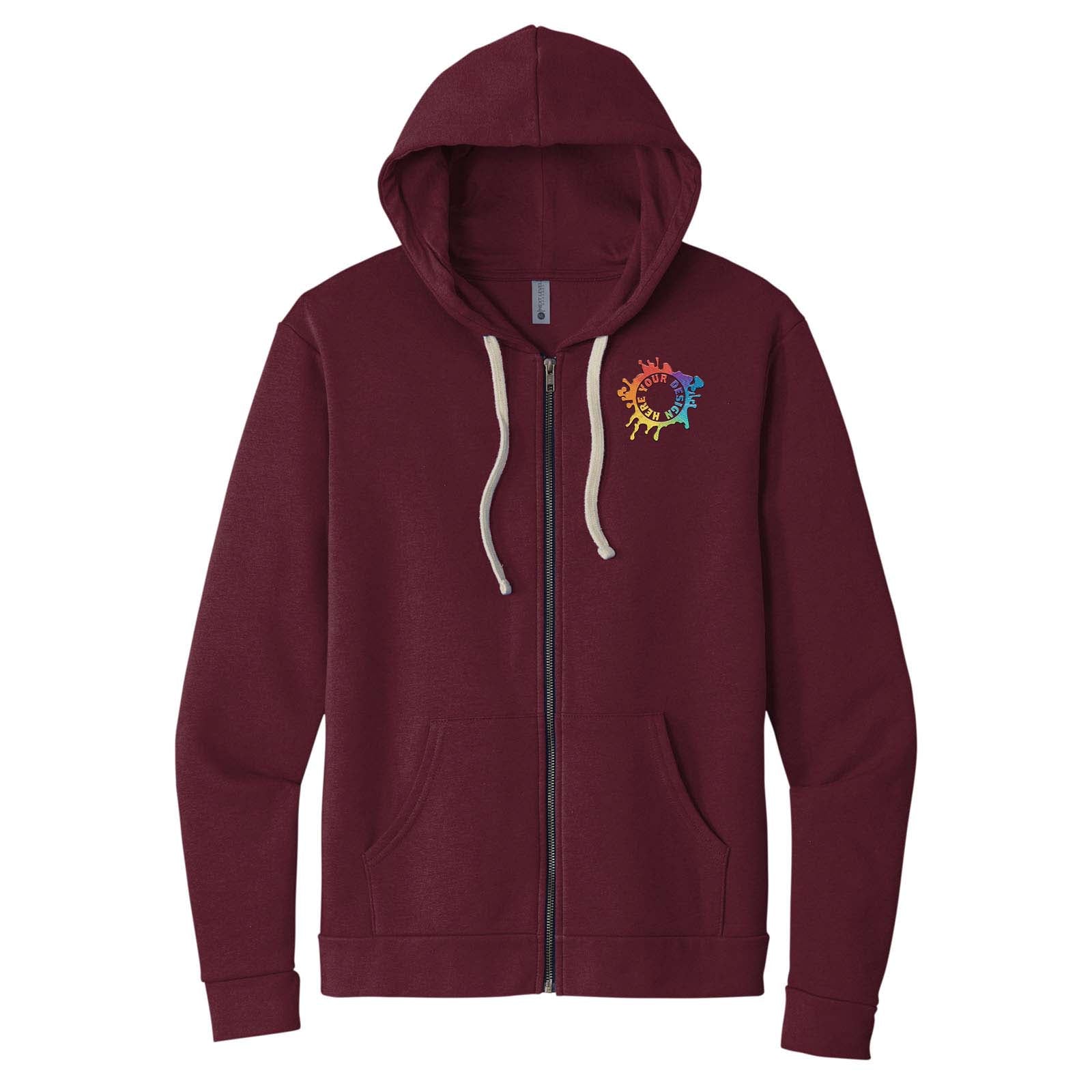 Next Level Apparel® Unisex Santa Cruz Zip Hoodie Embroidery - Mato & Hash