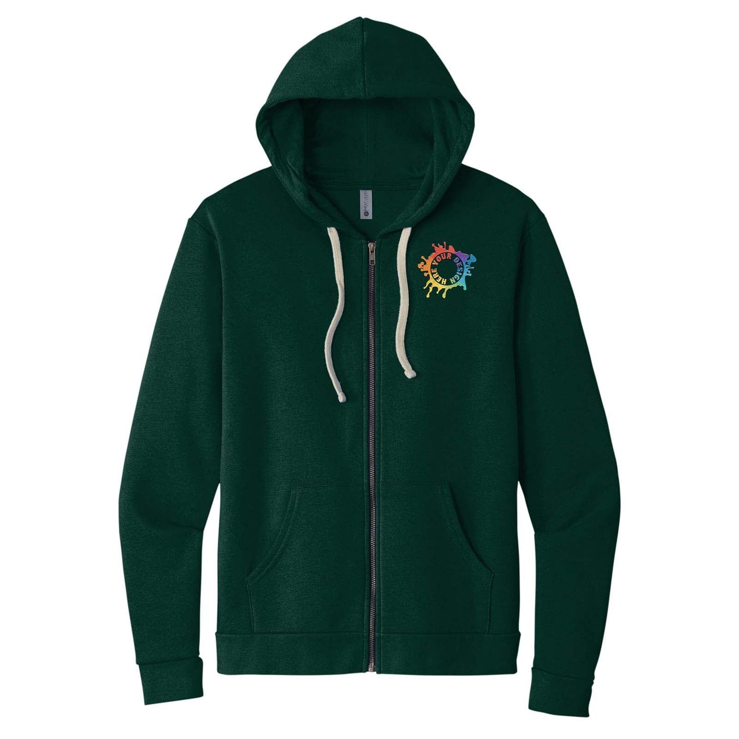 Next Level Apparel® Unisex Santa Cruz Zip Hoodie Embroidery - Mato & Hash