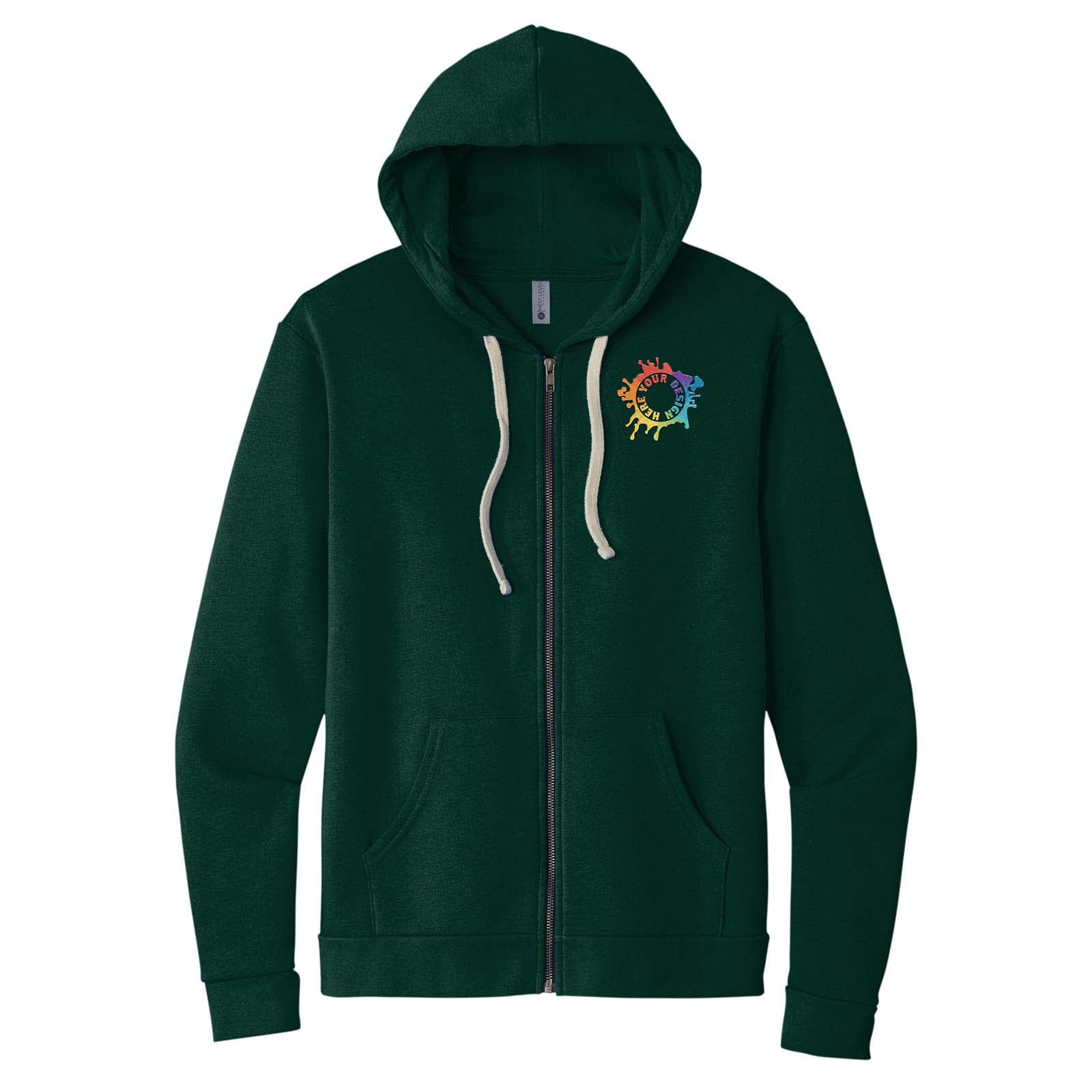 Next Level Apparel® Unisex Santa Cruz Zip Hoodie Embroidery - Mato & Hash