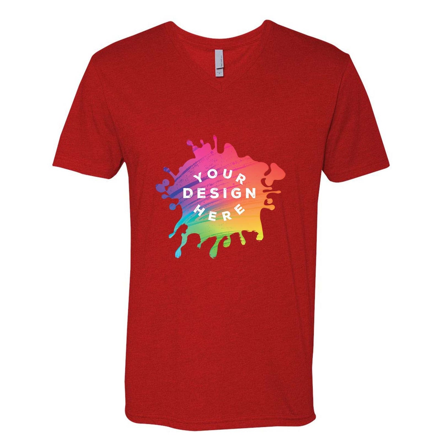 Next Level Men's Cotton/Polyester V-Neck T-Shirt - Mato & Hash