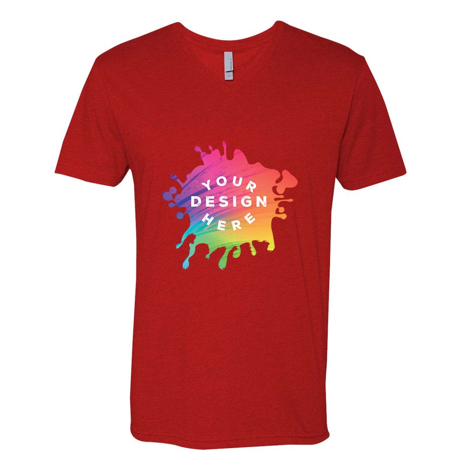 Next Level Men's Cotton/Polyester V-Neck T-Shirt - Mato & Hash