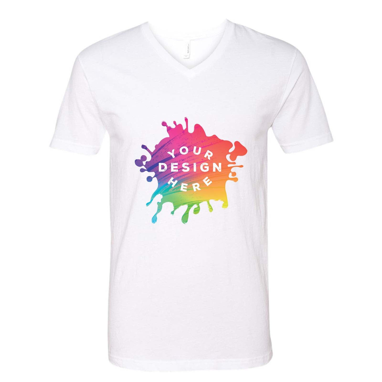 Next Level Men's Cotton/Polyester V-Neck T-Shirt - Mato & Hash