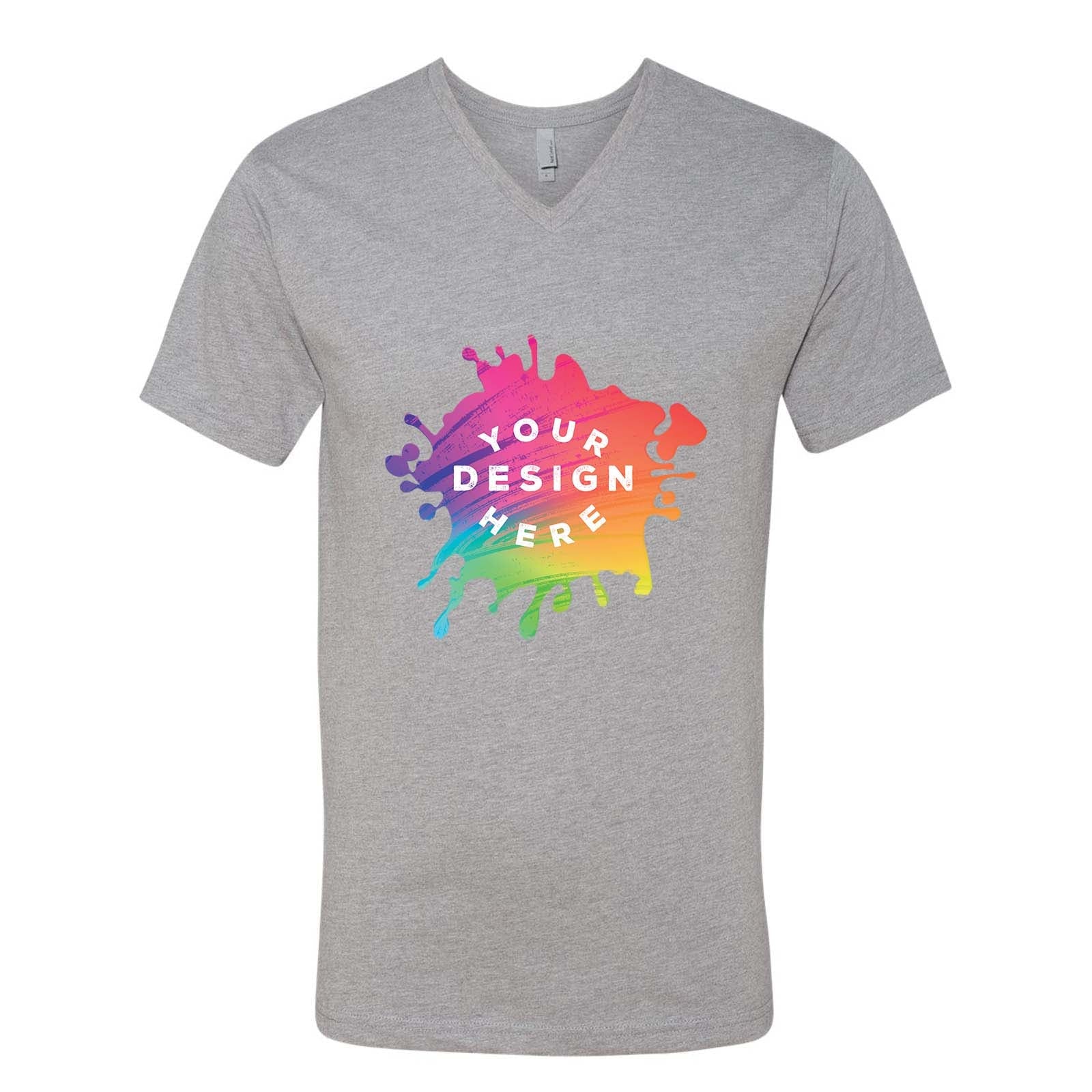 Next Level Men's Cotton/Polyester V-Neck T-Shirt - Mato & Hash