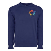 Next Level Unisex Laguna French Terry Raglan Sweatshirt Embroidery - Mato & Hash