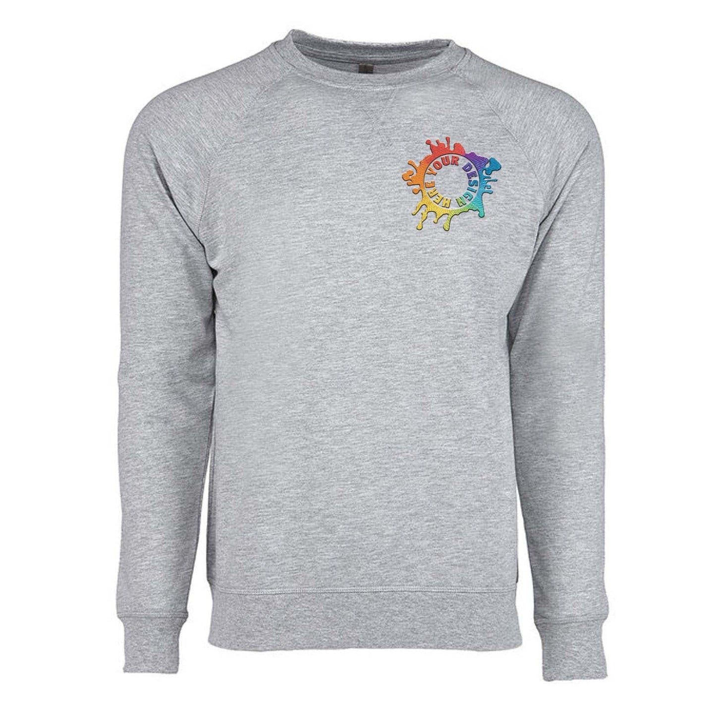 Next Level Unisex Laguna French Terry Raglan Sweatshirt Embroidery - Mato & Hash