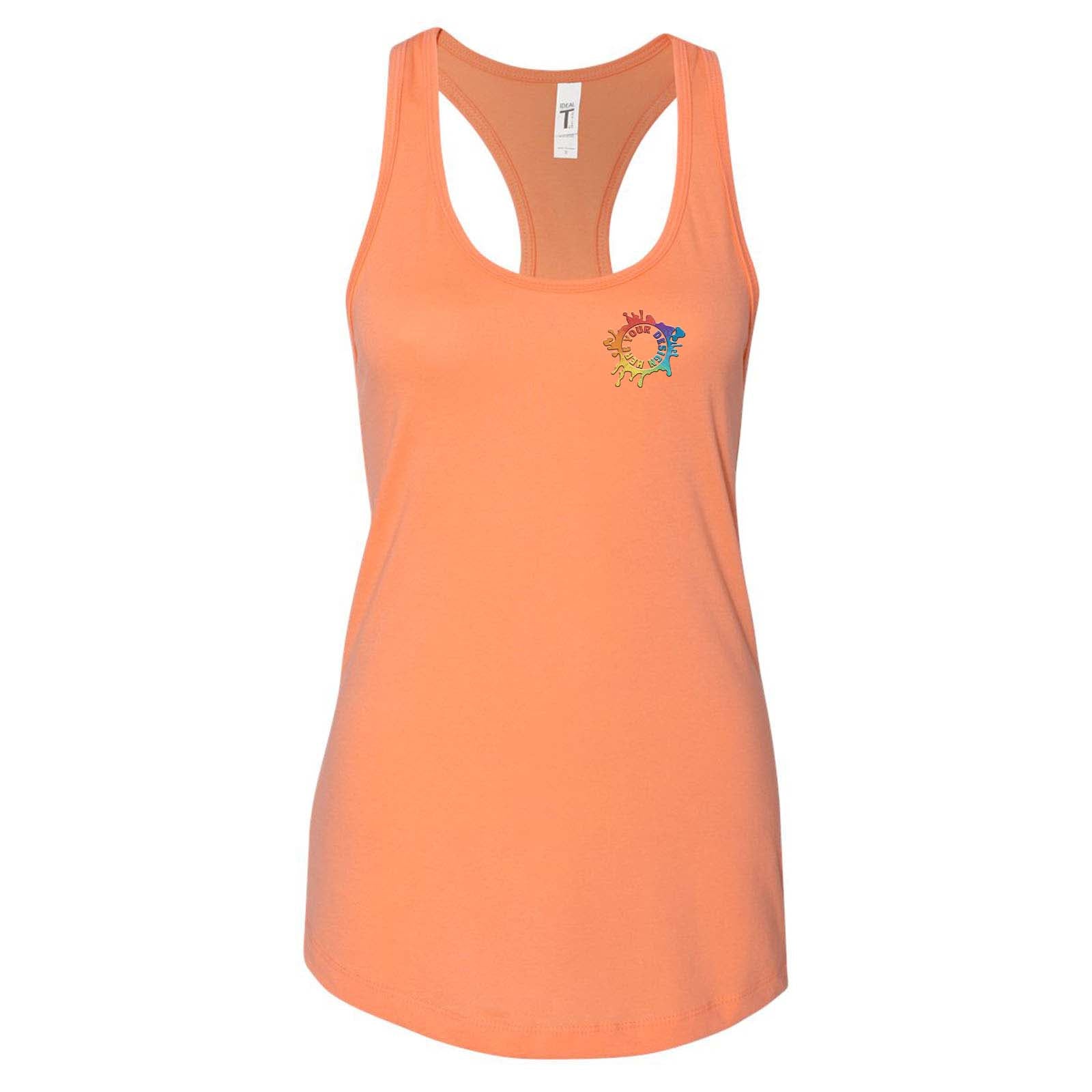 Next Level Women's Cotton/Polyester Blend Racerback Tank Top Embroidery - Mato & Hash