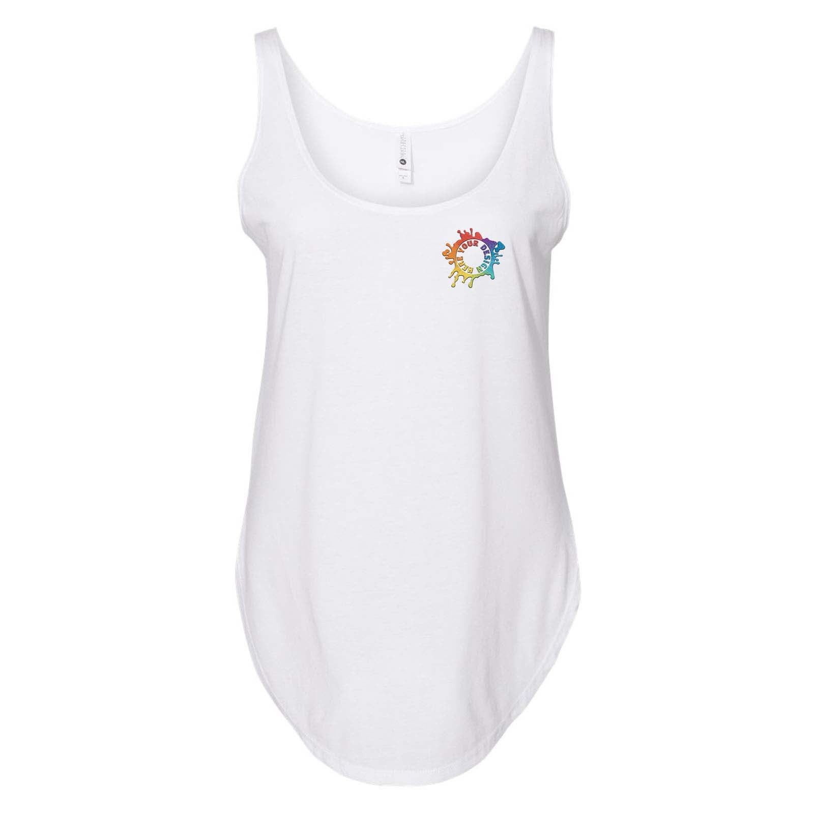 Next Level Women's Polyester/Cotton Blend Festival Tank Top Embroidery - Mato & Hash