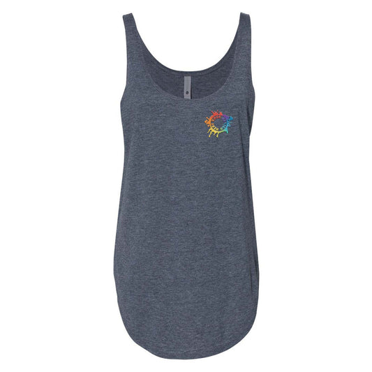 Next Level Women's Polyester/Cotton Blend Festival Tank Top Embroidery - Mato & Hash