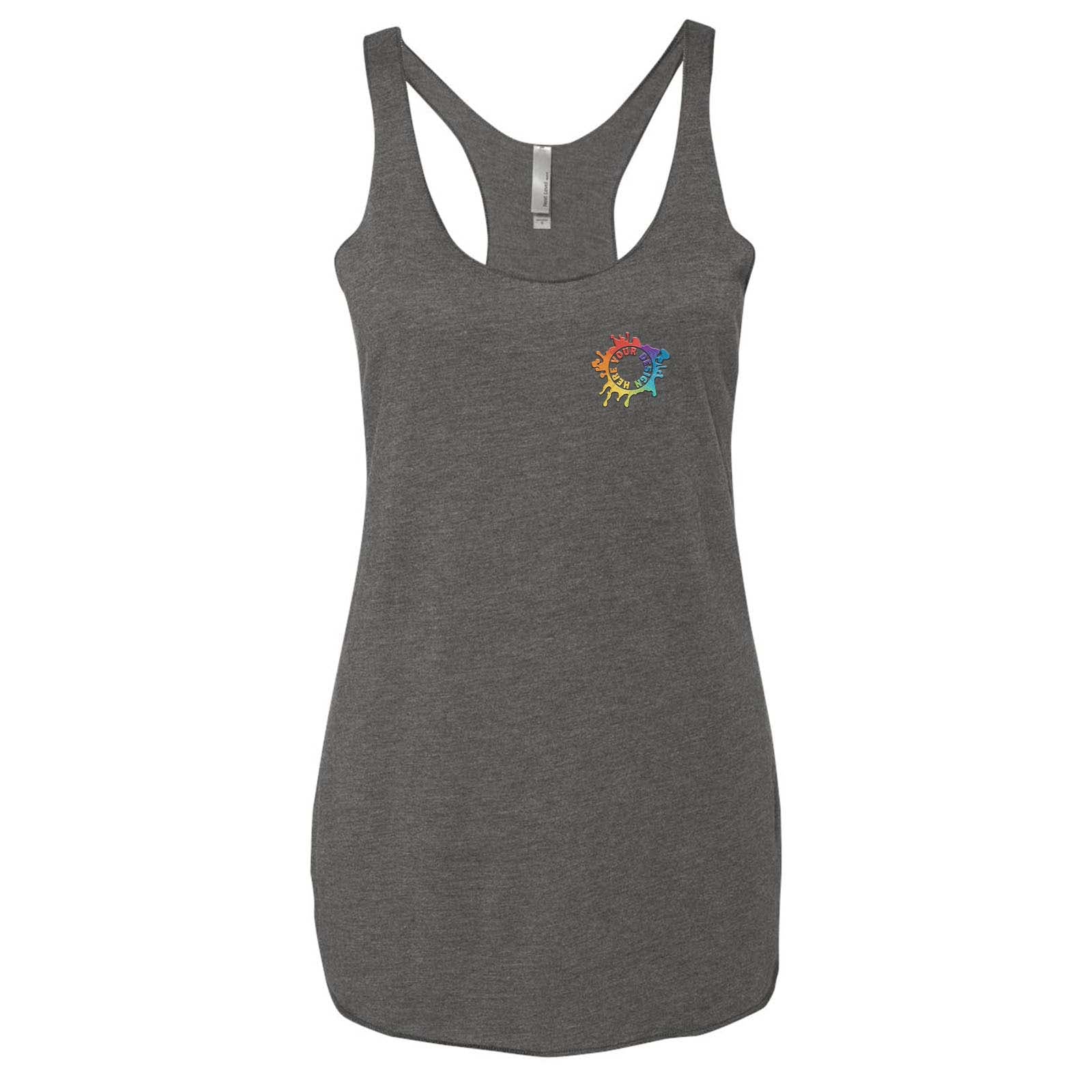 Next Level Women's Triblend Racerback Tank Top Embroidery - Mato & Hash