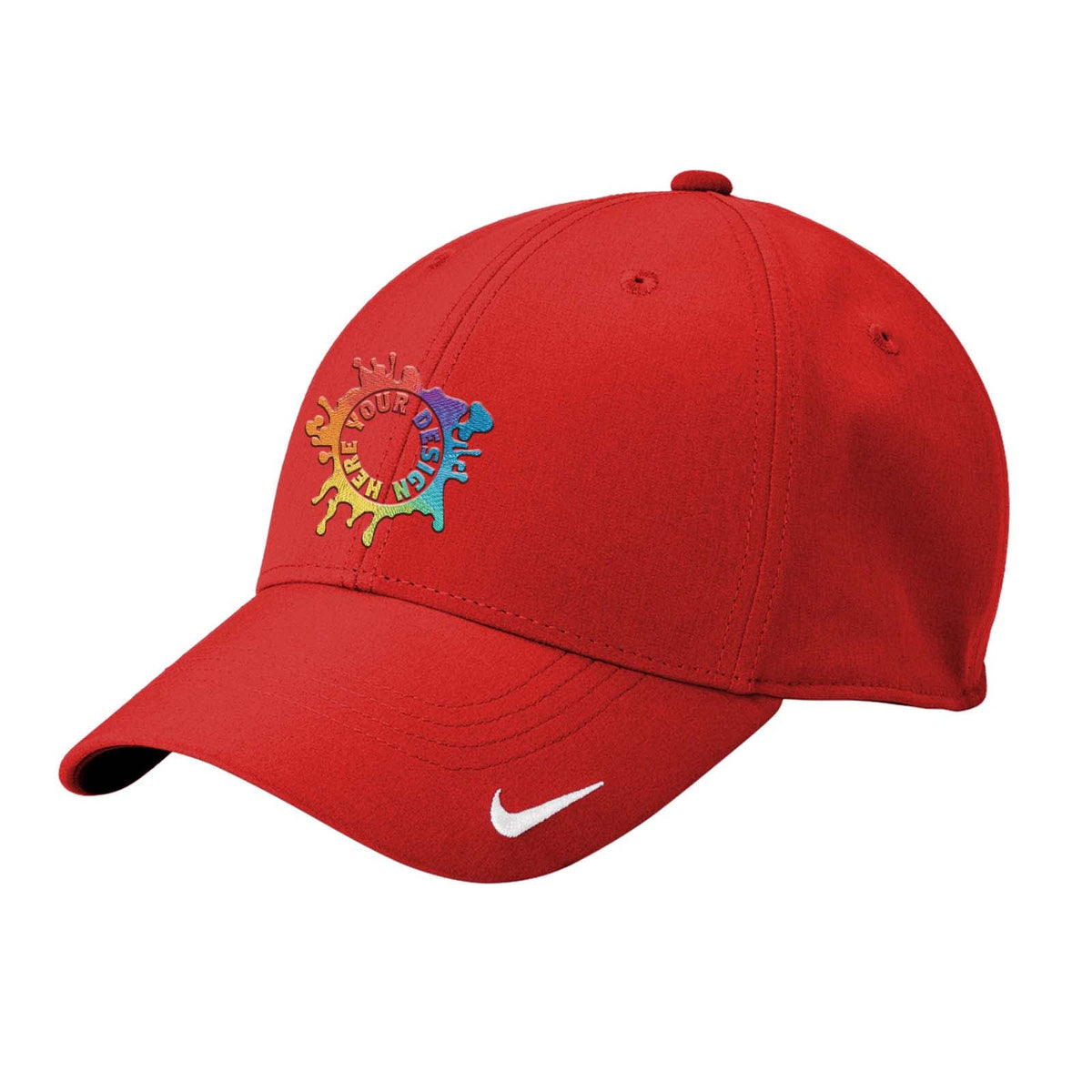 Vintage Nike Golf Hat Red Womens Adjustable Swoosh Dad Cap Strapback Embroidered Nike Vintage Red Hat Strap Back Dad Hat Golf Embroidered  main image 3