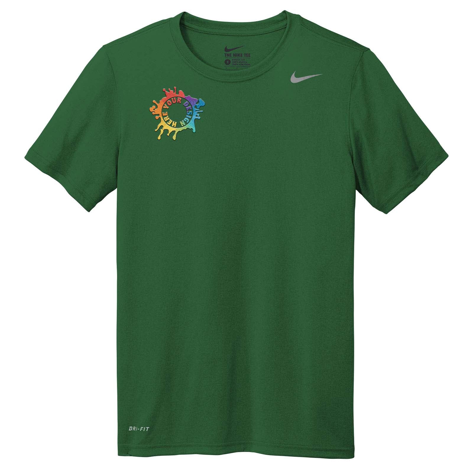 Nike Legend Men's Performance Polyester T-Shirt Embroidery - Mato & Hash