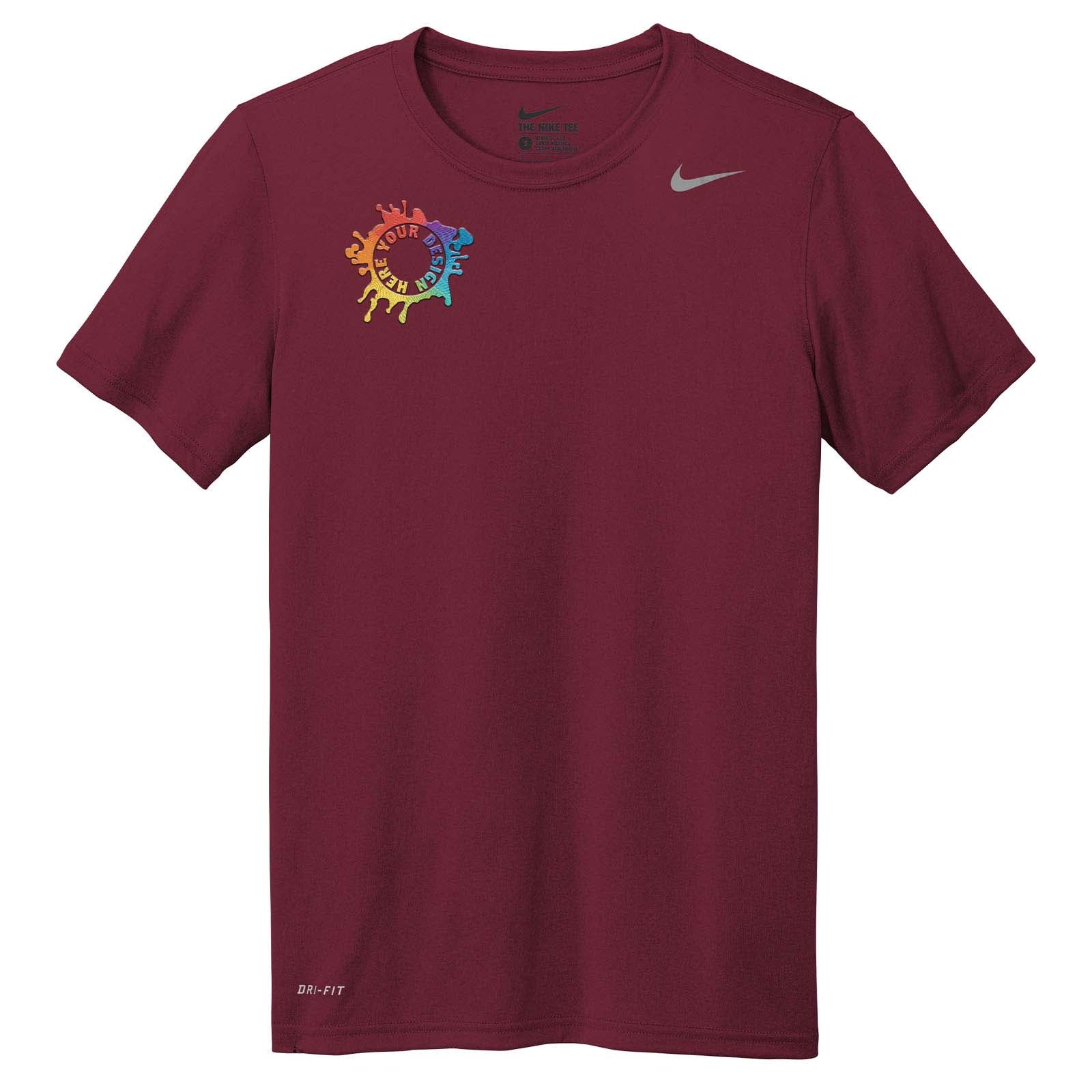 Nike Legend Men's Performance Polyester T-Shirt Embroidery - Mato & Hash