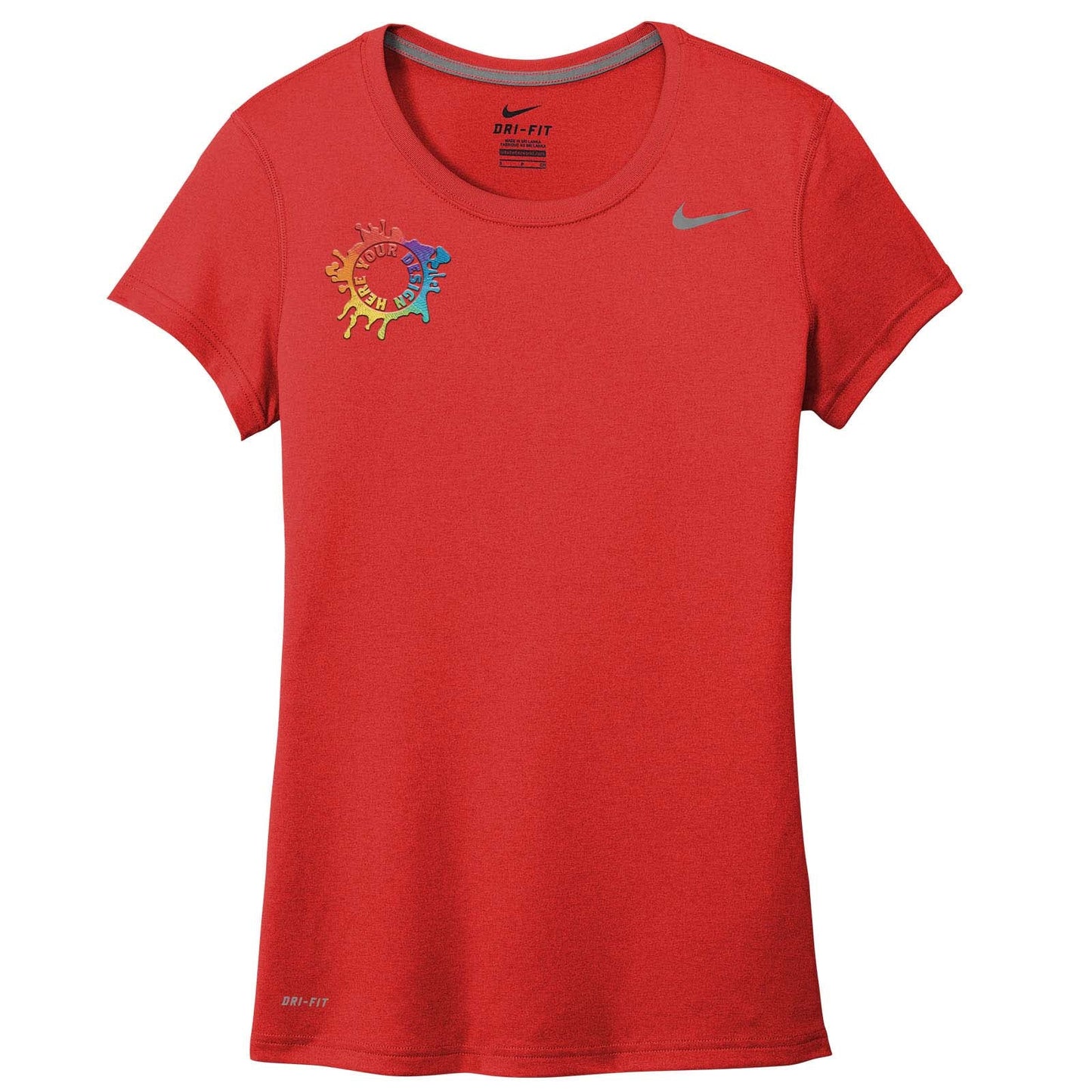 Nike Legend Women's Performance Polyester T-Shirt Embroidery - Mato & Hash