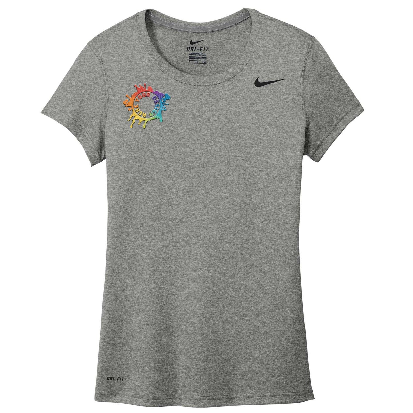 Nike Legend Women's Performance Polyester T-Shirt Embroidery - Mato & Hash