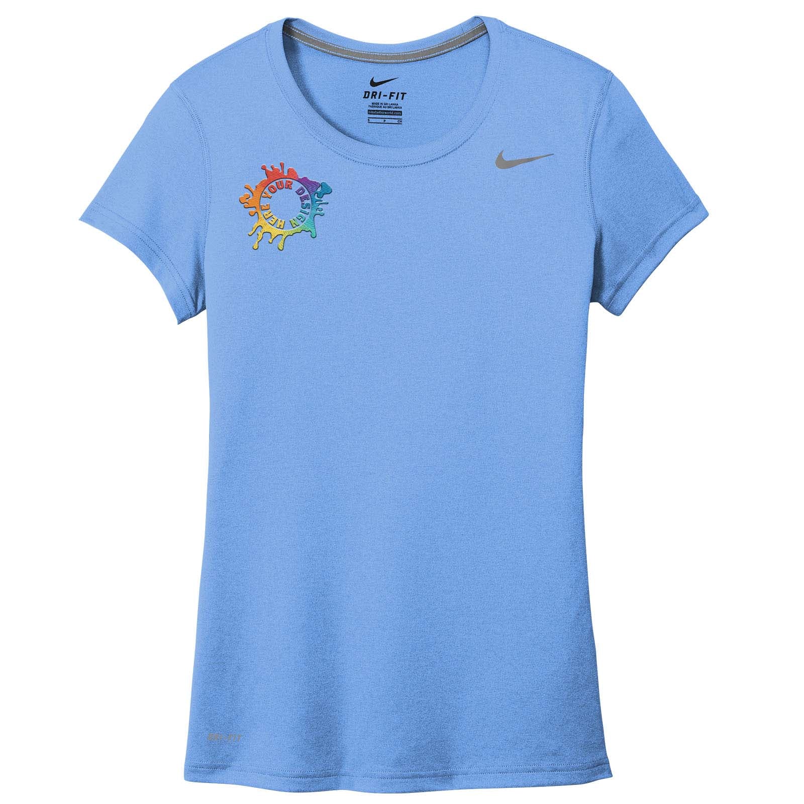 Nike Legend Women's Performance Polyester T-Shirt Embroidery - Mato & Hash