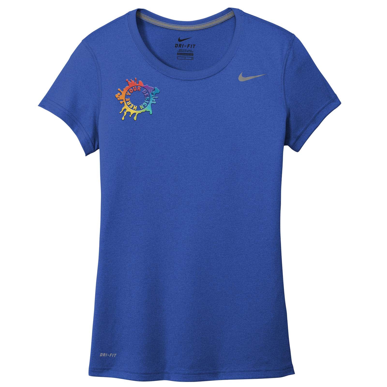Nike Legend Women's Performance Polyester T-Shirt Embroidery - Mato & Hash