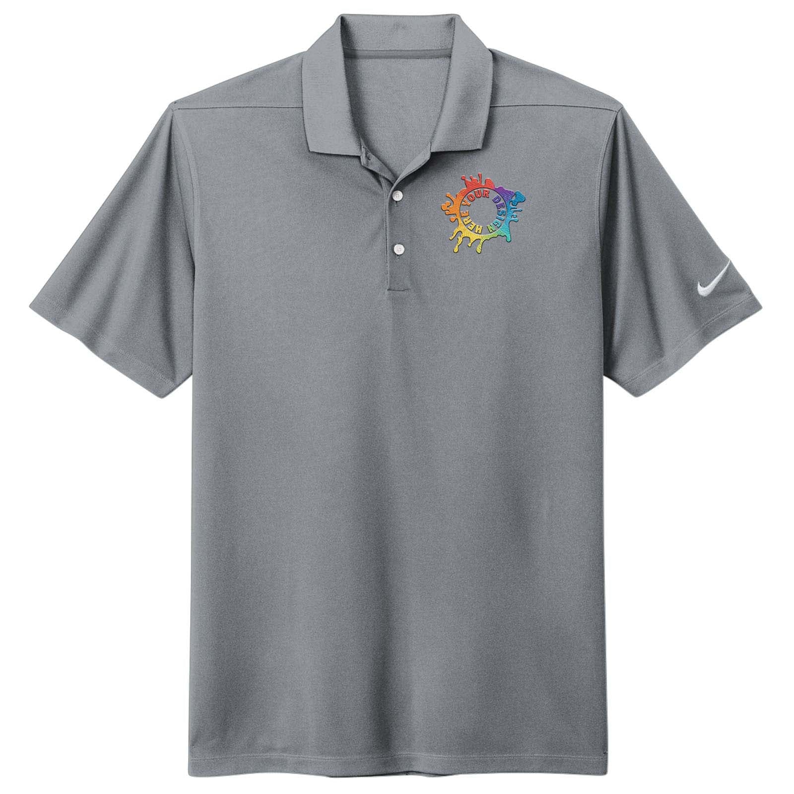 Nike Men's Dri-Fit Micro Piqué 2.0 100% Polyester Polo T-Shirt Alternative Colors Embroidery - Mato & Hash