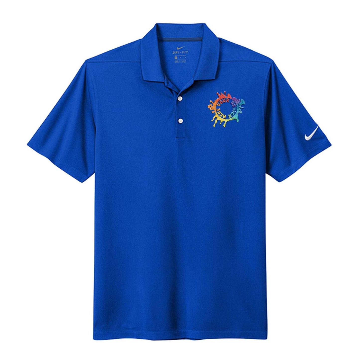 Nike Men's Dri-Fit Micro Piqué 2.0 100% Polyester Polo T-Shirt Embroidery - Mato & Hash