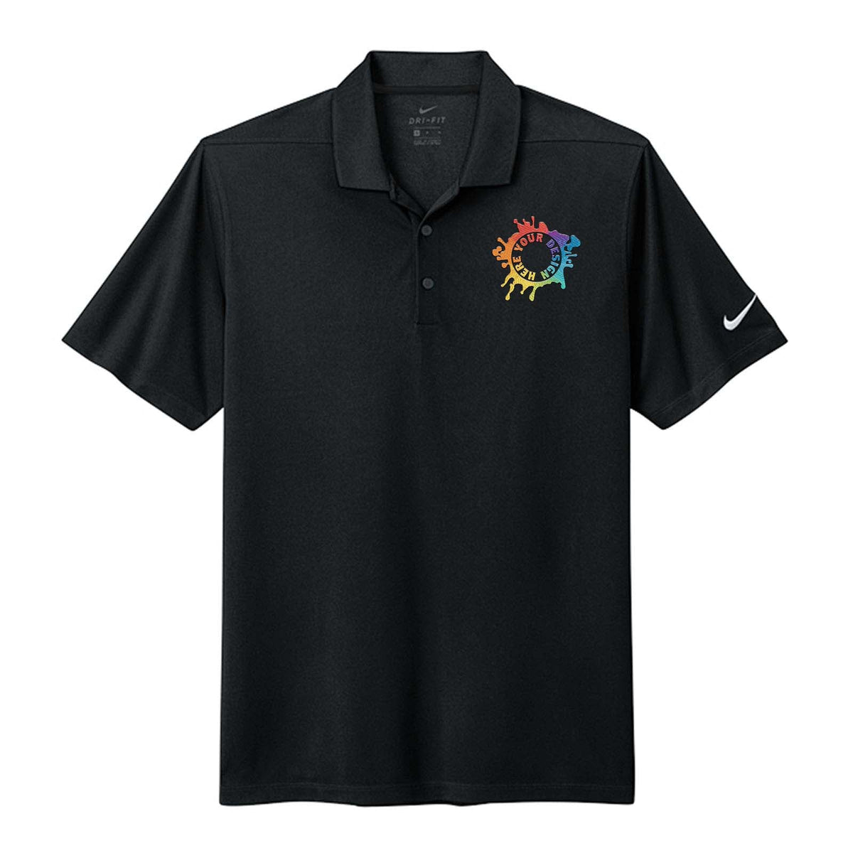 Nike Men's Dri-Fit Micro Piqué 2.0 100% Polyester Polo T-Shirt Embroidery - Mato & Hash