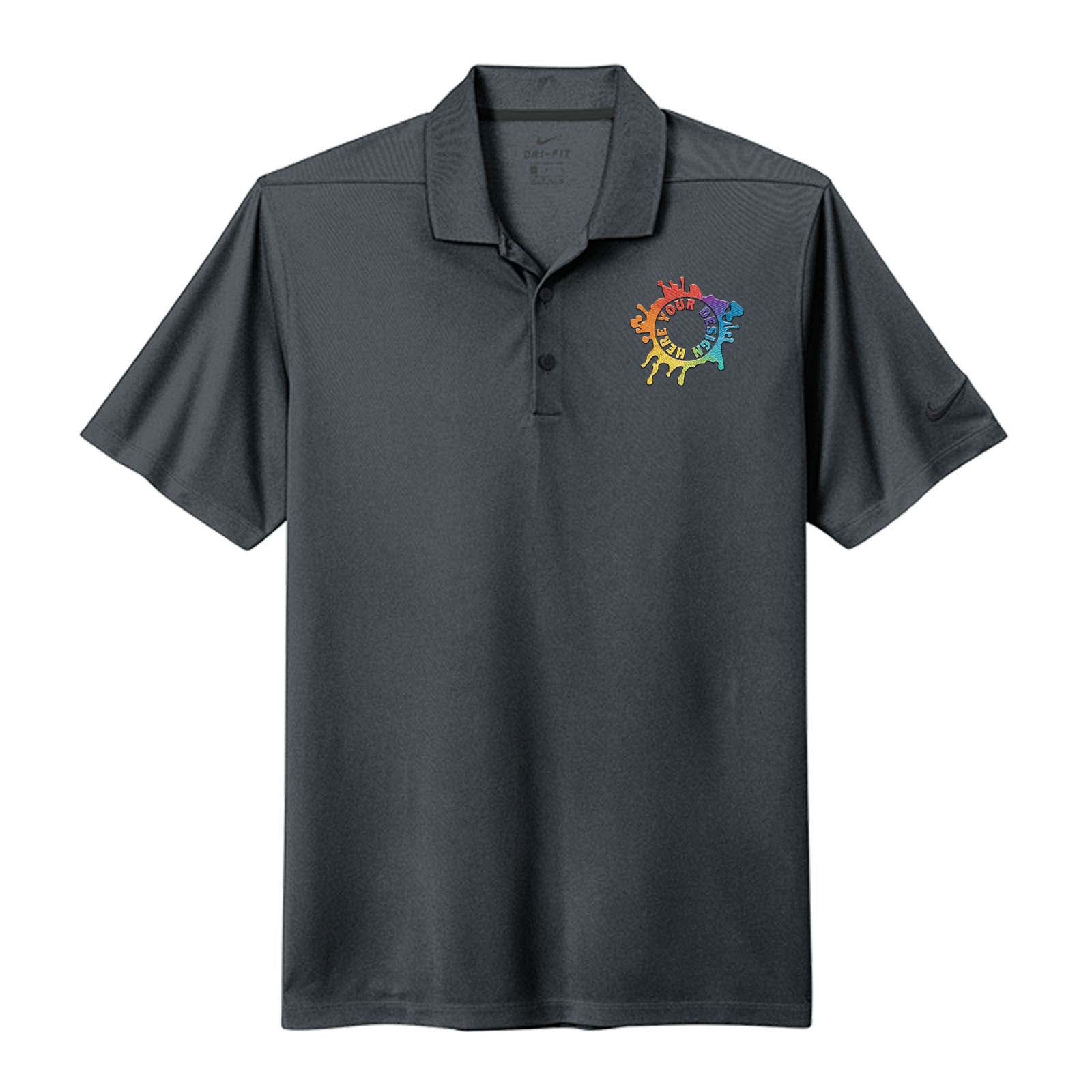 Nike Men's Dri-Fit Micro Piqué 2.0 100% Polyester Polo T-Shirt Embroidery - Mato & Hash