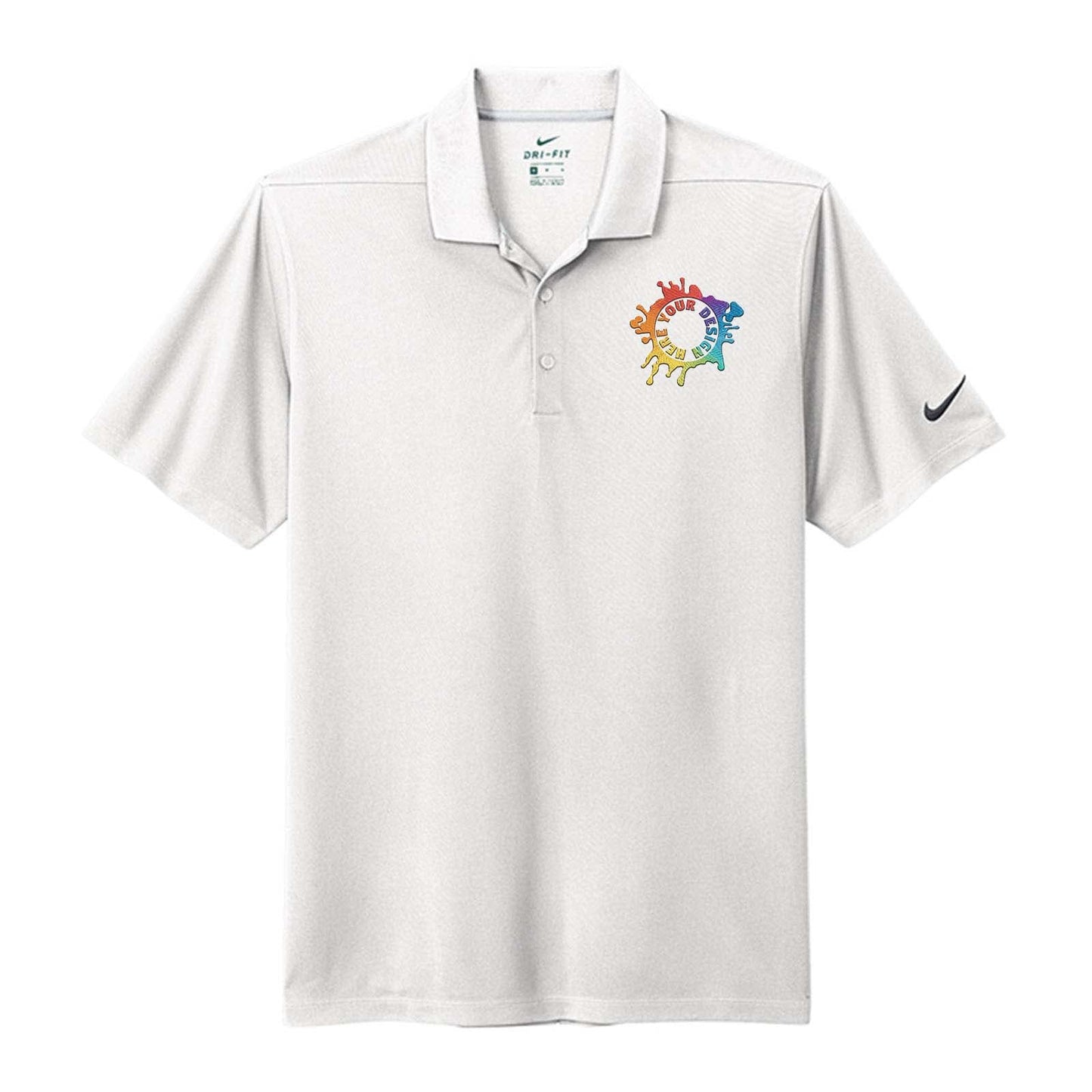 Nike Men's Dri-Fit Micro Piqué 2.0 100% Polyester Polo T-Shirt Embroidery - Mato & Hash